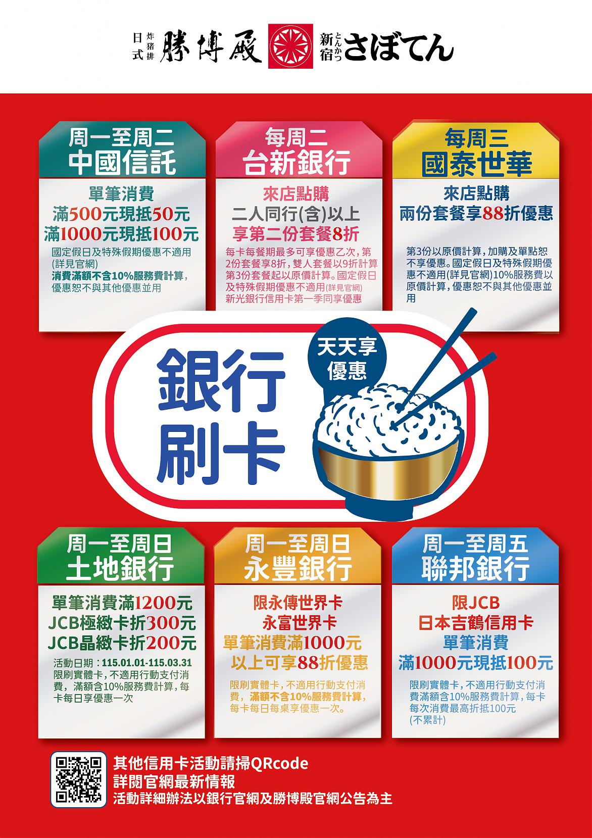 2026年信用卡優惠活動